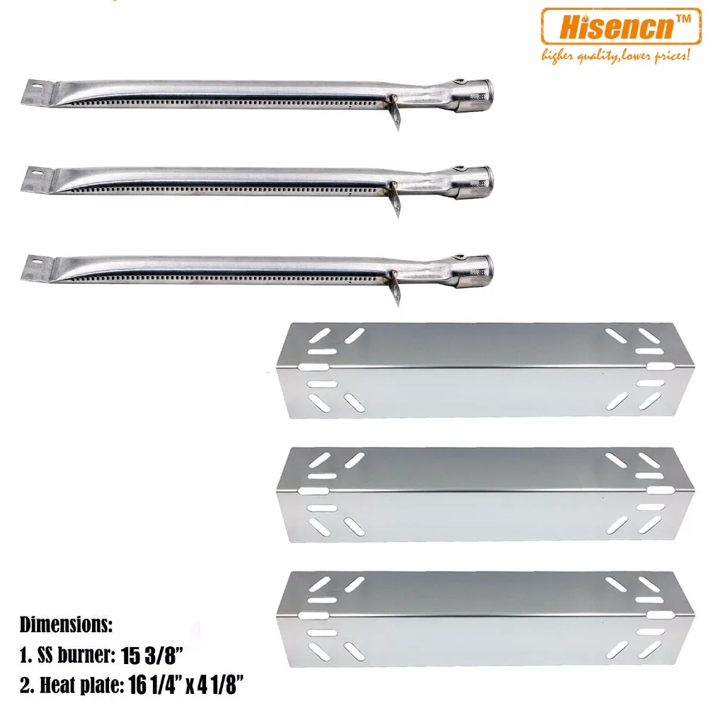 

Hisencn Heat Plates and Burners Repair Kit For Kenmore 119.16240 119.16433010 119.16434010 119.16658010 Gas Grill Models