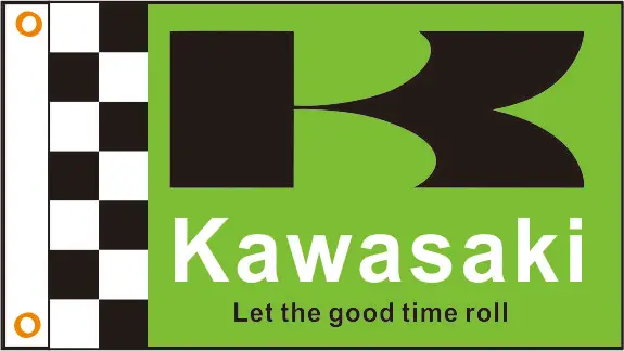 Флаг на заказ баннер для мотоцикла Kawasaki мотоциклетный флаг 3x5 футов полиэстер