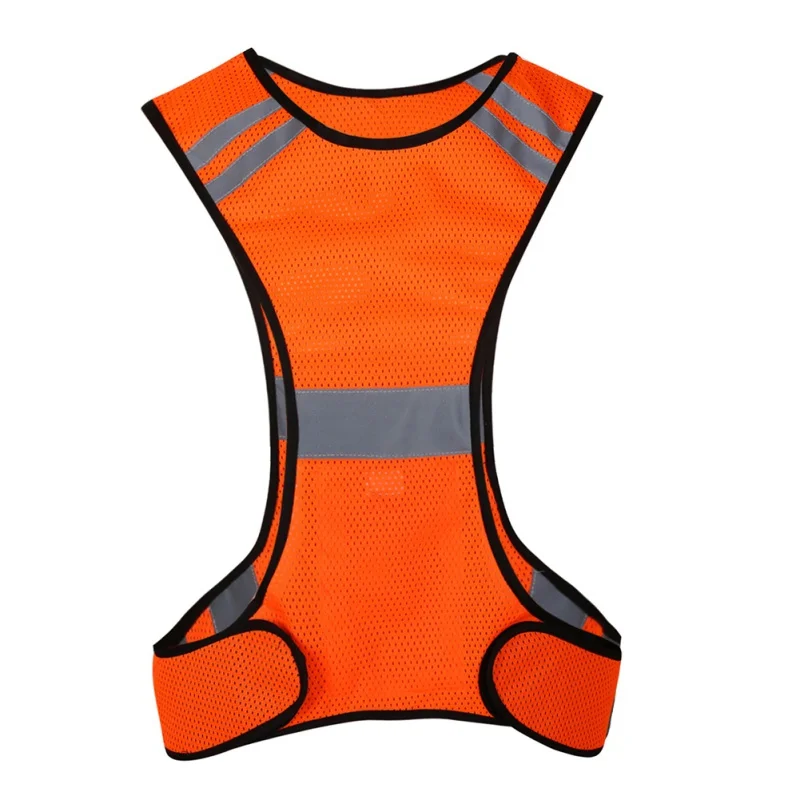 2018New Men Safety Vests Reflective Slim Breathable Outdoor Sports Top