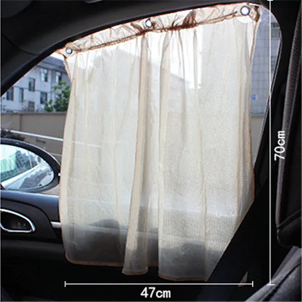 2X боковое окно автомобиля солнцезащитный тент для автомобиля занавес УФ Защита лобовое стекло солнцезащитный экран автомобильные шторы присоска автомобильные чехлы