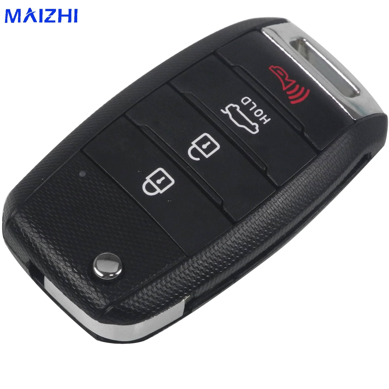 jingyuqin 4 Buttons Folding Flid Key Case Shell for KIA Carens Cerato