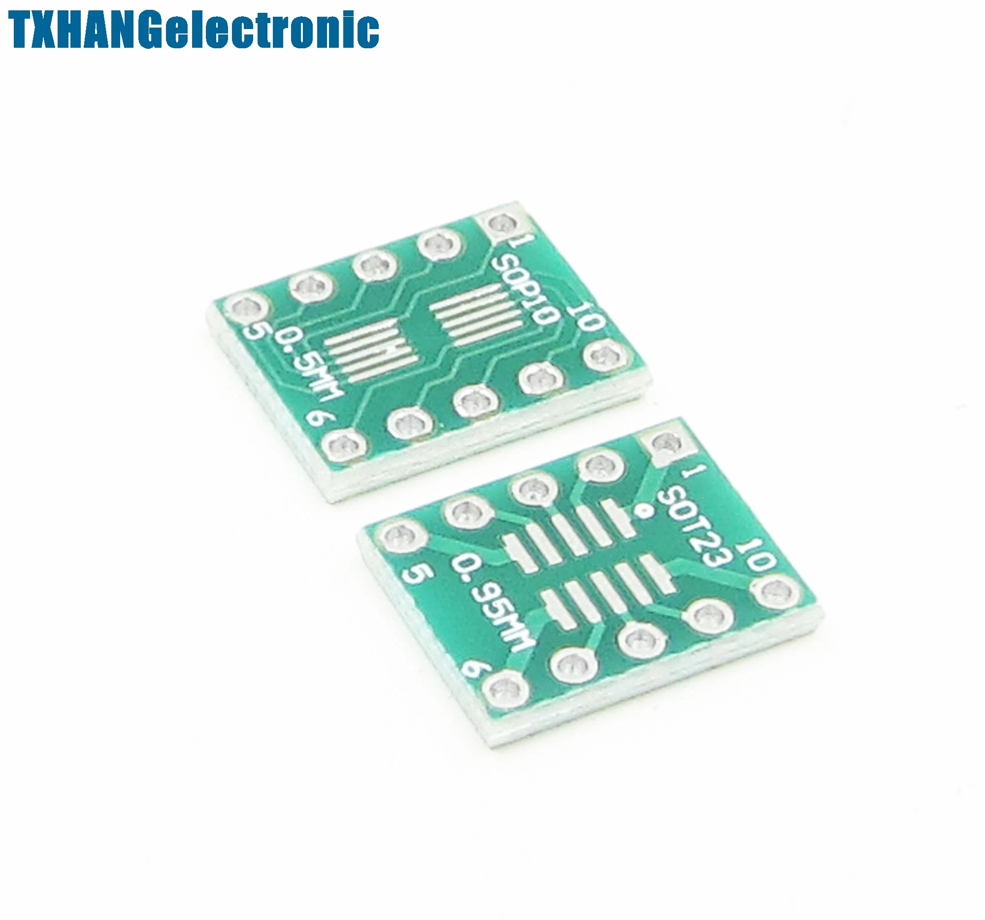 

10PCS IC SOT23 SSOP10 MSOP10 UMAX to DIP 0.5/0.95mm Adapter PCB Board Converter