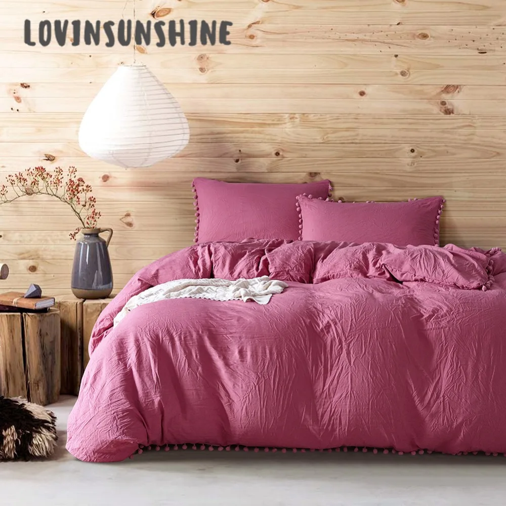 

LOVINSUNSHINE bedding And Bed Sets King Size Bedding Set Small Ball Microfiber Fabric Bed Quilt AB#90