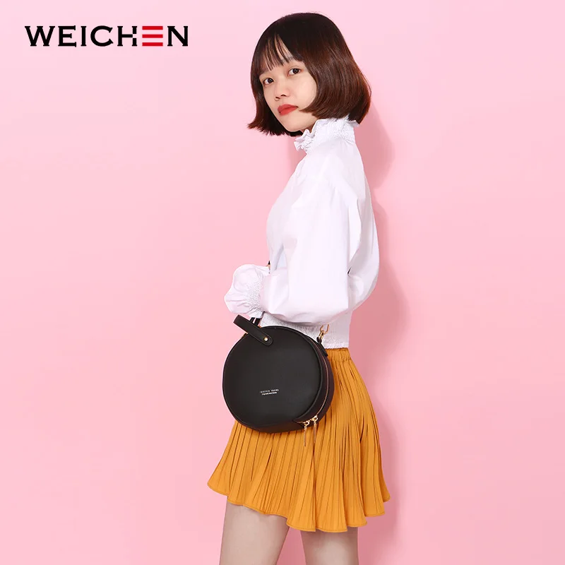  HOT Circular Design Fashion Women Shoulder Bag Leather Women's Crossbody Messenger Bags Ladies Purs - 32892689678