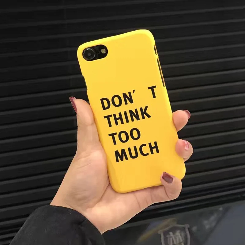 

Fashion Funda Letter Case Hard PC Cover For iphone 6 Case Funny Cartoon Phone Cases For iphone7 6 6S PLus 4.7 5.5 5 5S SE Capa