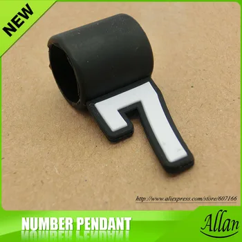 

Mixed Number "0-9" Charm Pendants for baseball sports titanium necklace