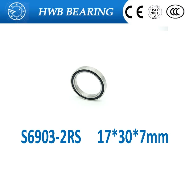 Free Shipping S6903-2RS S6903RS 17*30*7mm Hub stainless steel si3n4 hybrid ceramic bearing SC6903-2rs 17x30x7mm for bicycle part Free Shipping S6903-2RS S6903RS 17*30*7mm Hub stainless steel si3n4 hybrid ceramic bearing SC6903-2rs 17x30x7mm for bicycle part