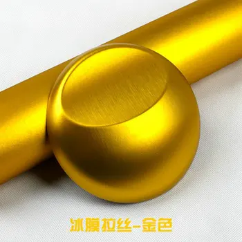 

10pcs 10cm/20cm/30cmx152cm Car Styling Gold Metallic Brushed Aluminum Vinyl Matt Brushed Car Wrap Film Sticker Decal With Bubble