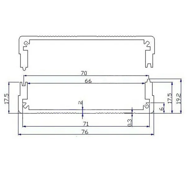 Алюминиевый корпус PCB power Case Электронная коробка 35 мм* 76 мм* 100 мм DIY