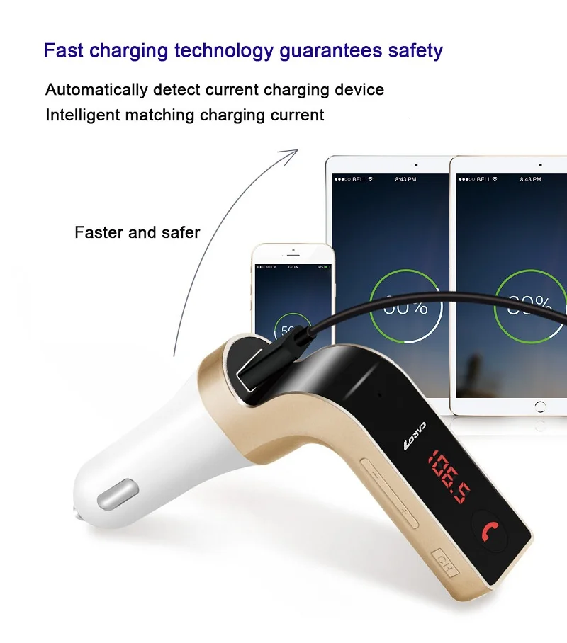 Carg7 многофункциональная гарнитура Bluetooth A2DP автомобильный baseus Fm USB Автомобильное bluetooth зарядное устройство Быстрая зарядка для iPhone samsung адаптер