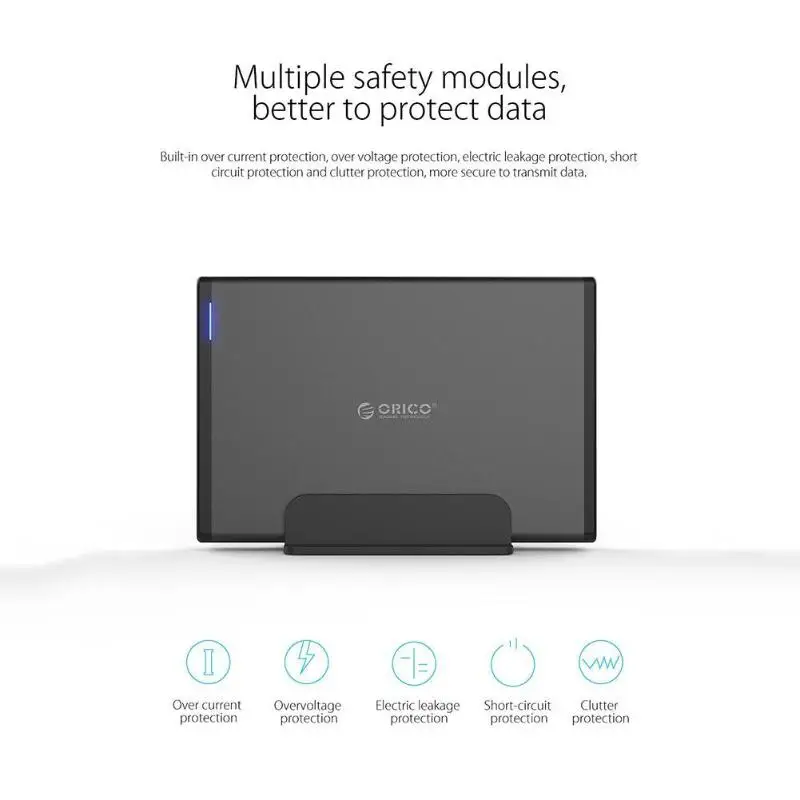  ORICO 7688C3 35 zoll SATA zu USB3.1 Typ-C Externe Fall HDD SSD Festplatte Festplatte hdd Gehäuse Do
