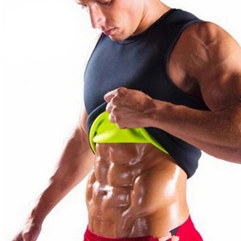 

MoneRffi 2019 Slim Belt Belly Men Slimming Vest Body Shaper Neoprene Abdomen Fat Burning Shaperwear Waist Sweat Corset Weight