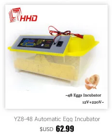 Ёмкость 48 автоматических инкубатор лоток аксессуар с мотором очередь яйцо стеллаж для хранения птица курица сельскохозяйственное оборудование 12 В 220 В YZ8-48