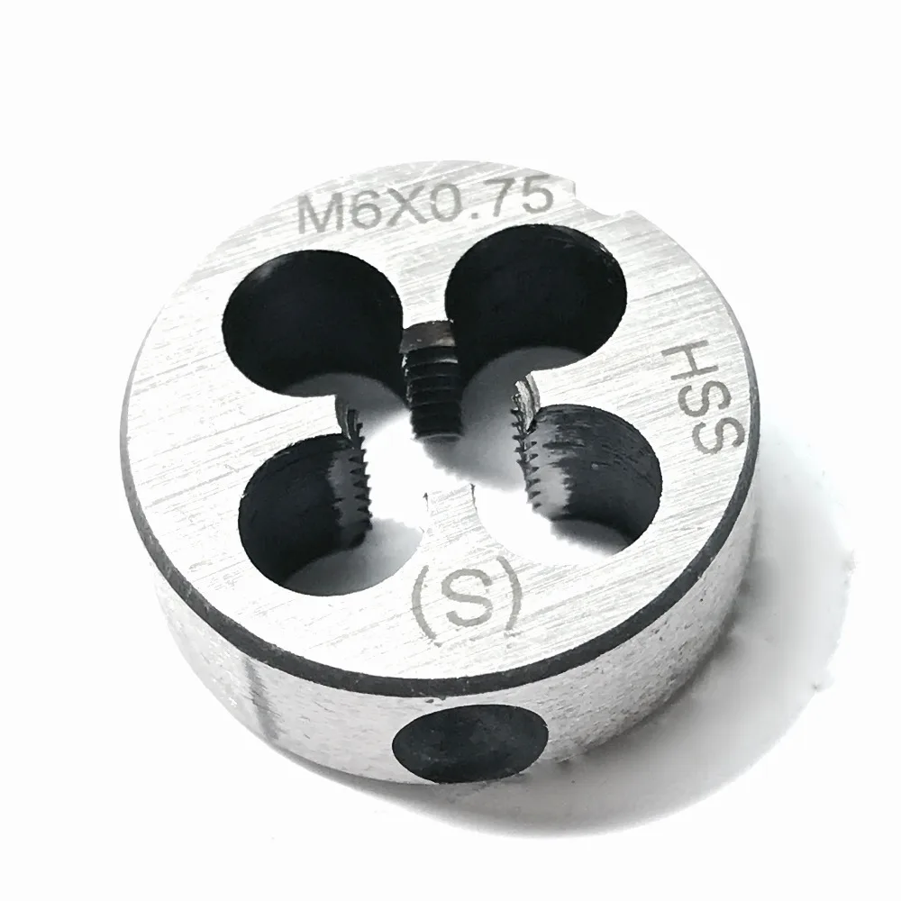 Free shipping of 1PC HSS6542 made M6*0.75/1.0 machine die cutter outer