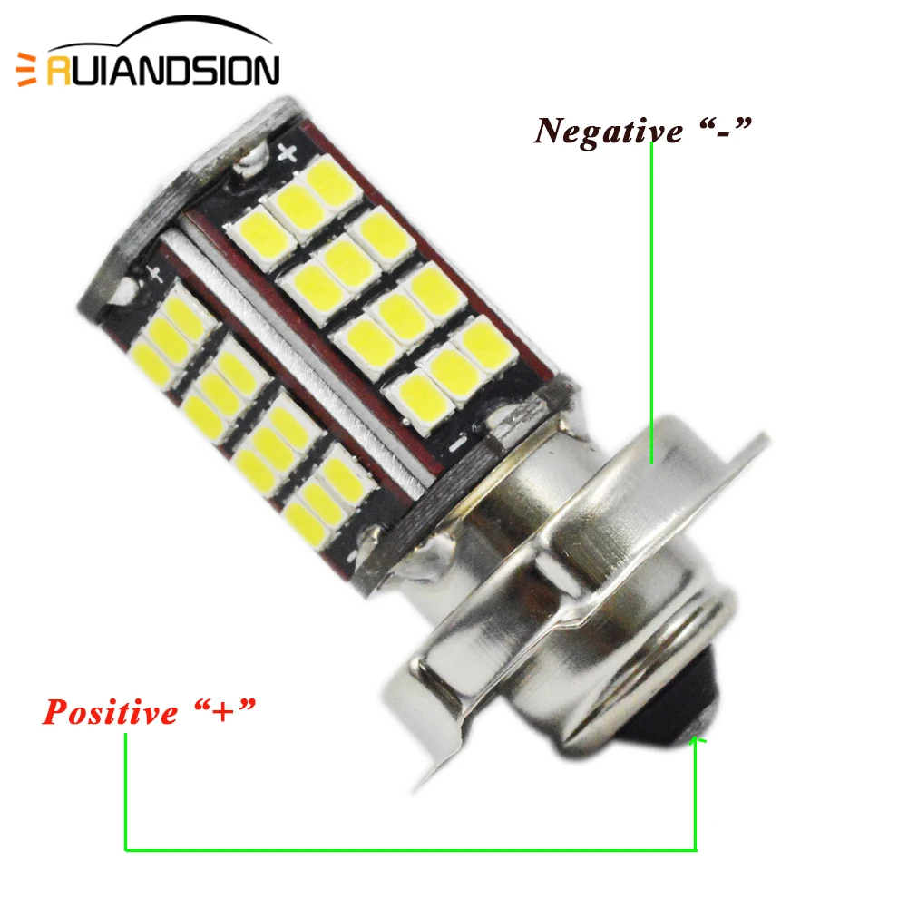 P26S мотоцикл туман DRL противотуманная фара 3030 56SMD мопед велосипед Скутер ATV ДВИГАТЕЛЬ фара Лампа DC 6 V 6000 K белый 2,7 W 960LM 1 шт