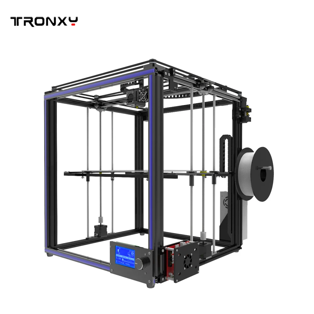 Горячая Распродажа, Tronxy X5SA, 3d принтер, сделай сам, набор, полностью металлический, 3,5 дюймов, сенсорный экран, высокая точность, автоматическое выравнивание, PLA нити в подарок