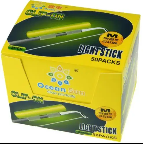 Зажим на! Рыболовная светящаяся палочка 100 шт. XL, L, M, Флуоресцентный светильник, палочка сухого типа, световая палочка, трубки, защелкивающиеся на удочку - Цвет: 100PCS M