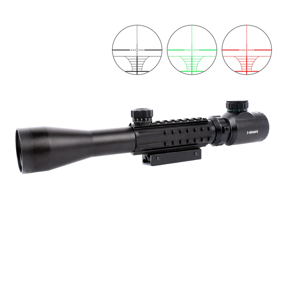 Оптика Riflescope 3-9x40 ночного видения оптическое светящееся устройство прицеливания снайперская винтовка прицел AR15 AR10. 223/. 308