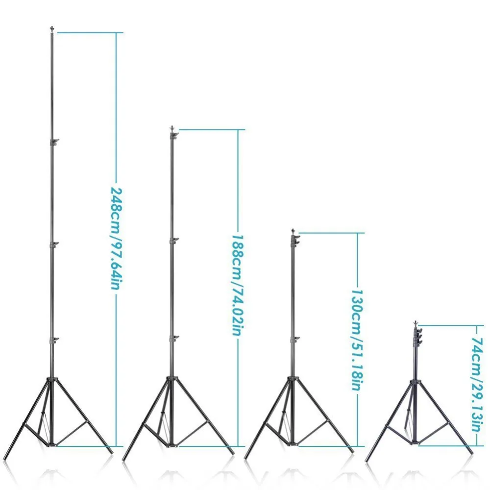  Neewer Background Stand Support System 2.6M x 3M/8.5ft x 10ft Kit with Carrying Case for Muslins Ba