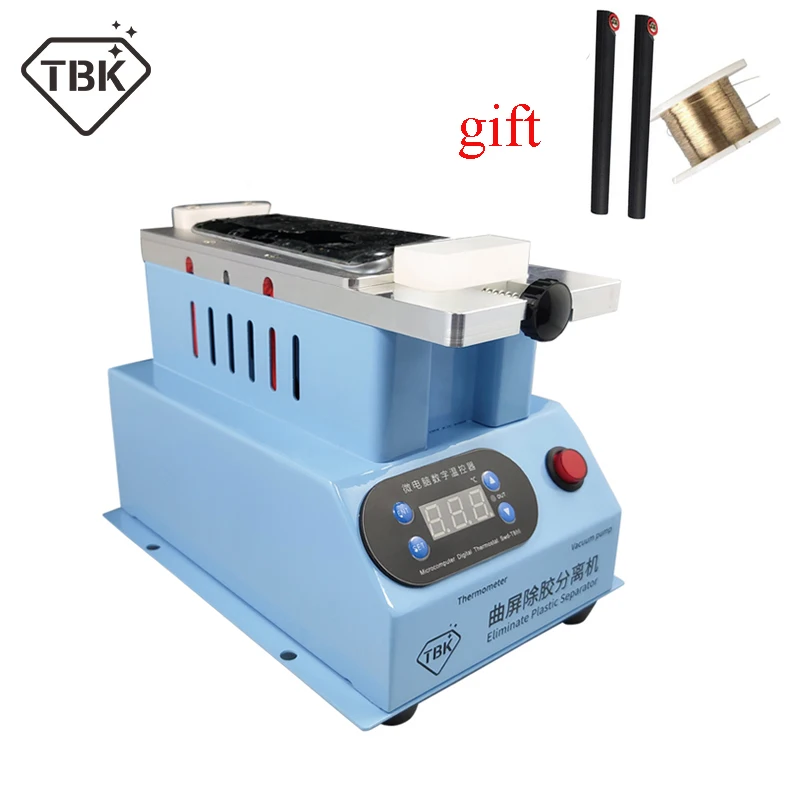 

2019 Newest TBK-998 Multi-function curved screen glue remover for edge screen sepatare machine with Cutting Wire and handles