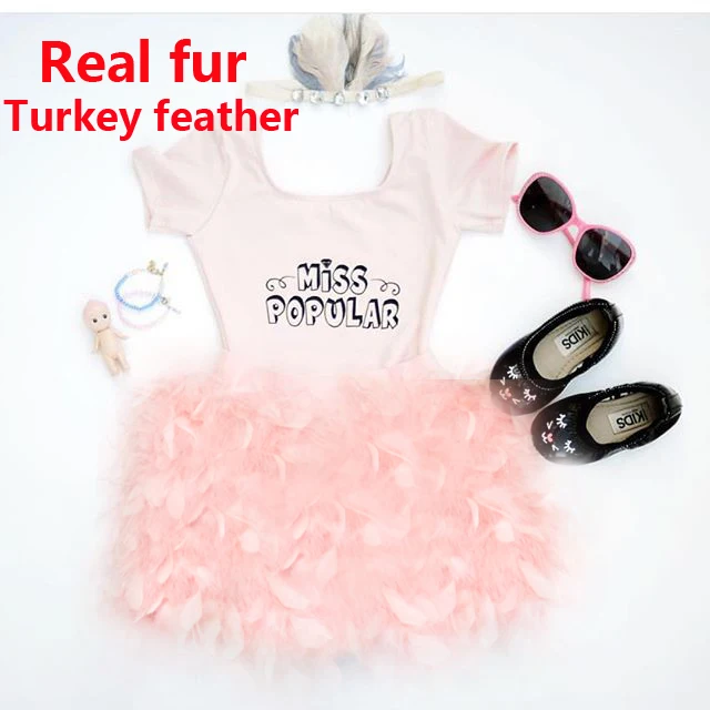 Kinder Одежда для маленьких детей костюм Робокар roupas vestido верхняя одежда девочек Настоящее меховая юбка огонь перо вечерние