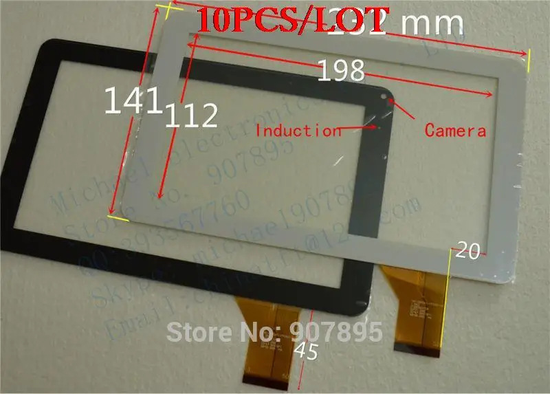 Емкостная сенсорная панель HS1245 V0 TJ9 HK90DR2027 10 шт. 1352 9 дюймов для планшетных ПК