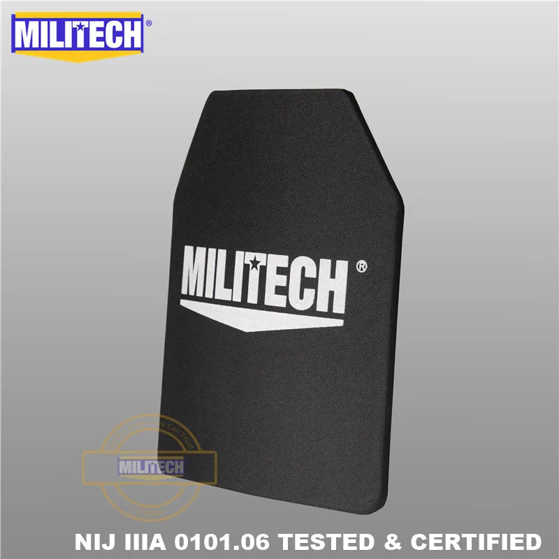 Пуленепробиваемая пластина MILITECH 10 &quotx 12&quot NIJ IIIA 3A 0101 06 &amp 07 HG2 сверхпрочный СВМПЭ