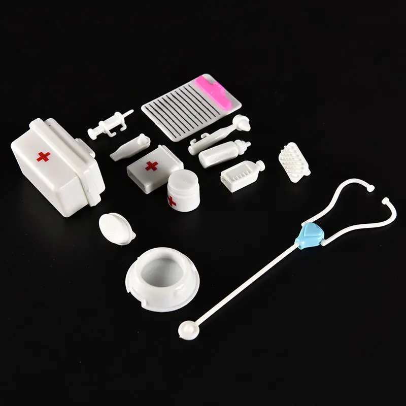 1 набор, мини детский медицинский пластиковый ролевой набор для доктора медсестры, чехол, детский набор, популярный декор, головоломка, научные развивающие игрушки