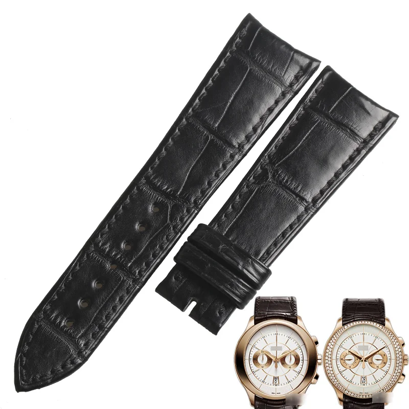 Wentula Cinturino Per Piaget G0A34113/G0A33112 Cinturino In Pelle Di Alligatore/Grana Di Coccodrillo