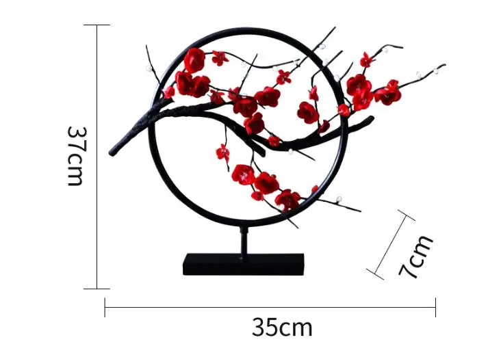 Творческий Цветок Птица Утюг круглый форма статуэтки домашний стол интимные аксессуары Современная Гостиная Desktop орнамент Zen талисман украшения