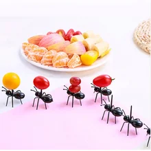12 шт./компл. Ant вилка для фруктов многоразовая закуска пирог десерт выбрать посуда для дома вечерние обеденные палочки для фруктов кухонные аксессуары