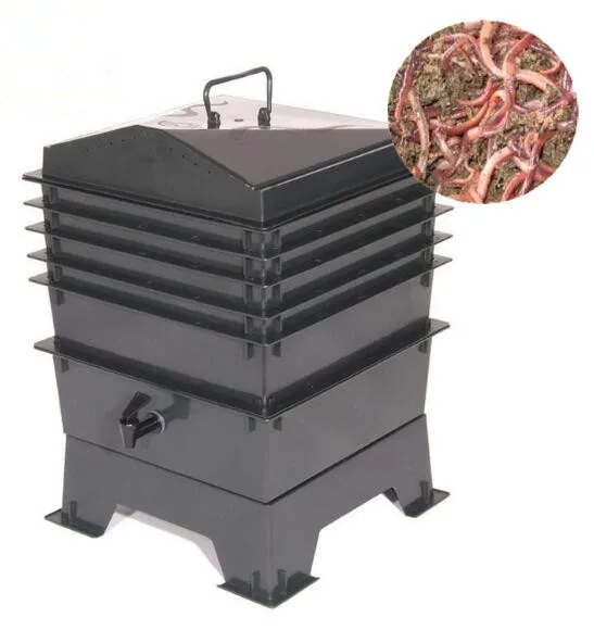 80L кухонные отходы земляной червь компост коробка DIY компостер, домашний земляной червь навоз и почва, земляной червь удобрения