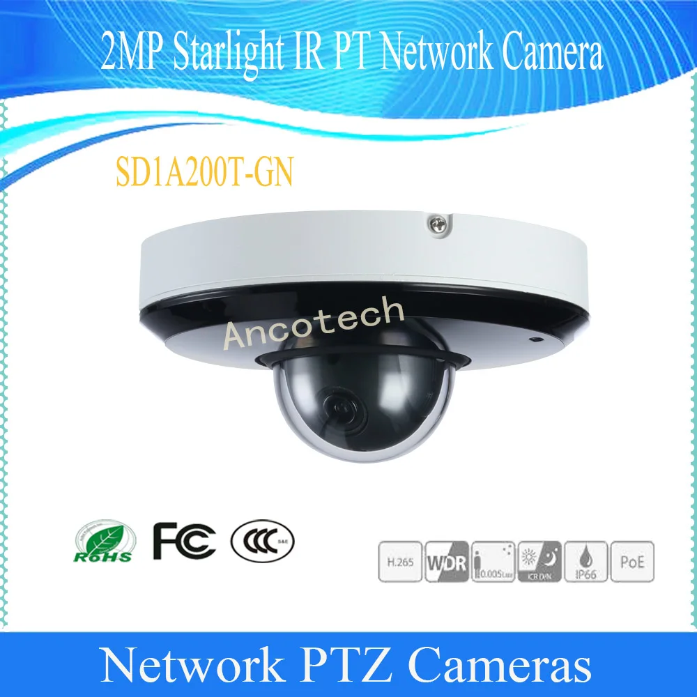 

Free Shipping DAHUA Original English CMOS Security CCTV 2MP Starlight IR PT Network Camera DH-SD1A200T-GN Speed Dome