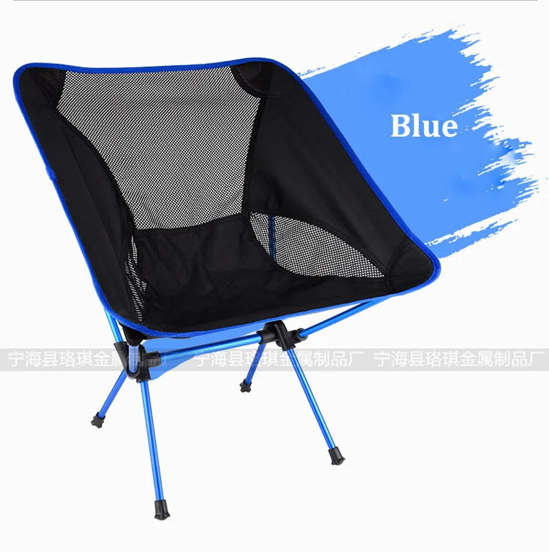 Открытый Кемпинг Рыбалка складной стул для пикника рыболовные стулья складные кресла для сада, кемпинга, пляжа, путешествия, офисные кресла - Цвет: Blue