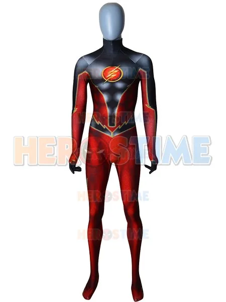 F lash костюм косплей спандекс 3D принт супергерой для Хэллоуина Zentai боди на заказ |
