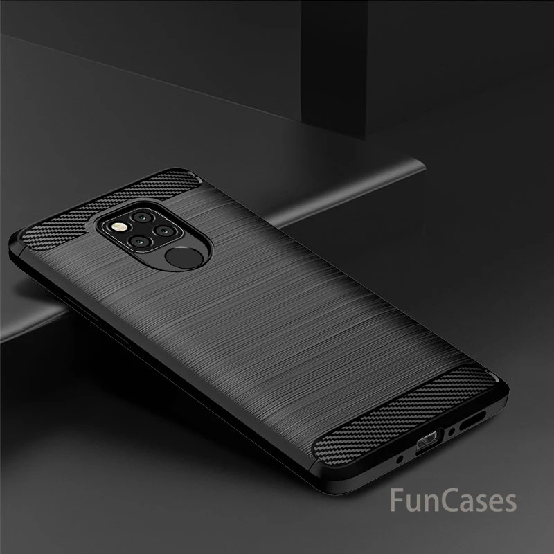 Чехол для huawei mate 20 X мягкий силиконовый матовый карбоновый чехол Pro Lite Прочный