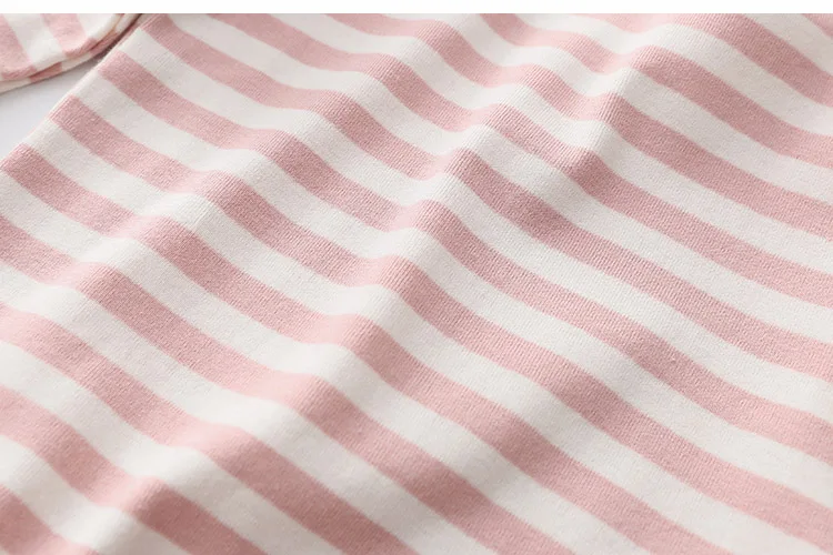 2018 Spring Autumn 2-11 12 Year Teenager Children Sweet Striped O-Neck Baby Long Flare Trumpet Sleeve Kids Girls Basic T-Shirts (20)