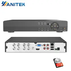 4 канала 8-канальная аналоговая камера высокой четкости, видеорегистратор видеонаблюдения видеорекордер наблюдения DVR 720 P/1080N цифровые