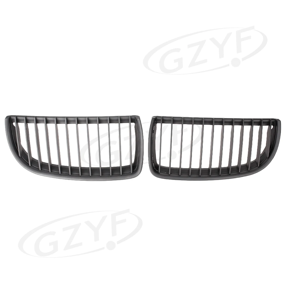 Front Black Car Grilles for BMW E90/E91 4-Door Saloon 2005-2008 ABS Plastic