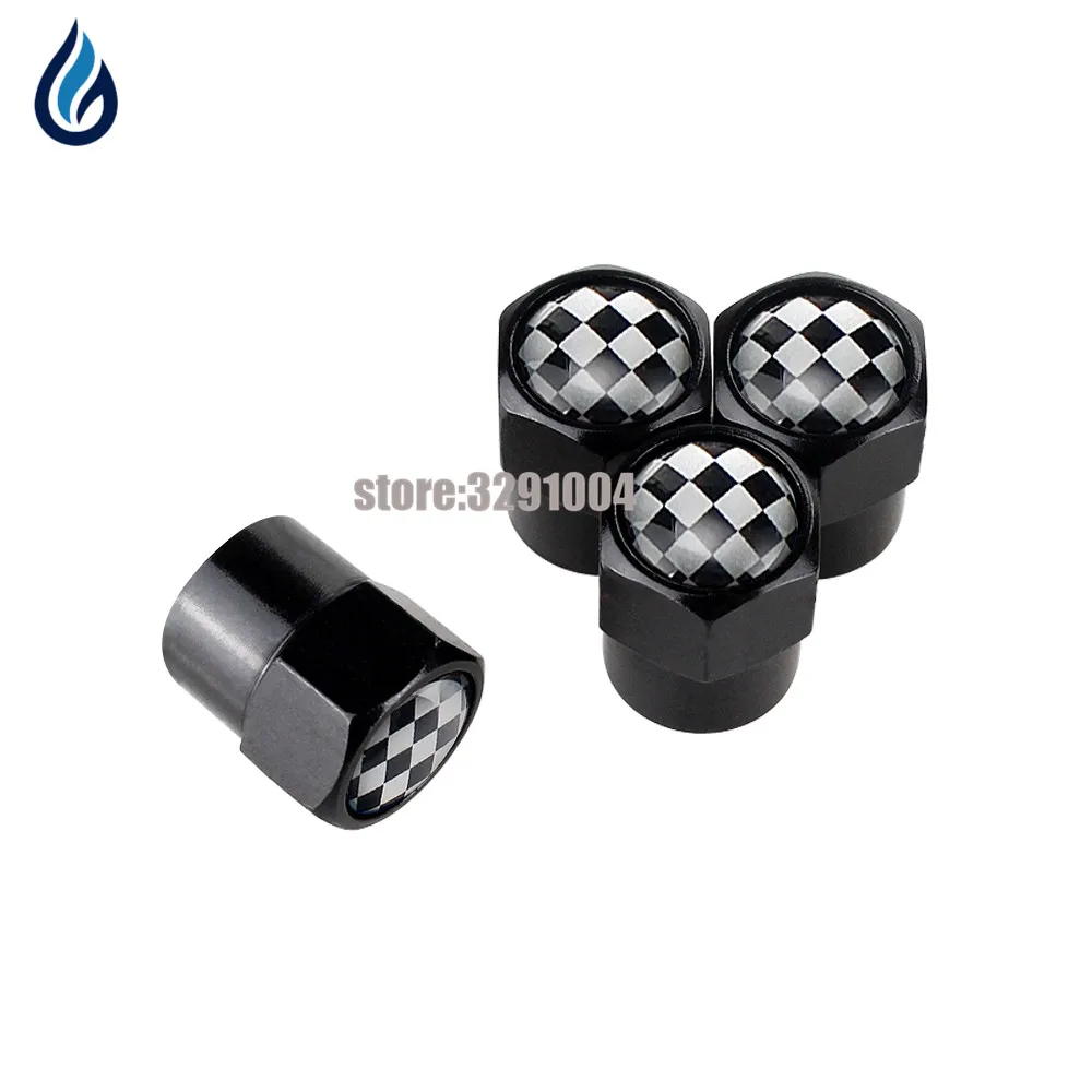 F1 Car Wheel Tire Valves Caps Cover For Honda Toyota BMW Hyundai Alfa