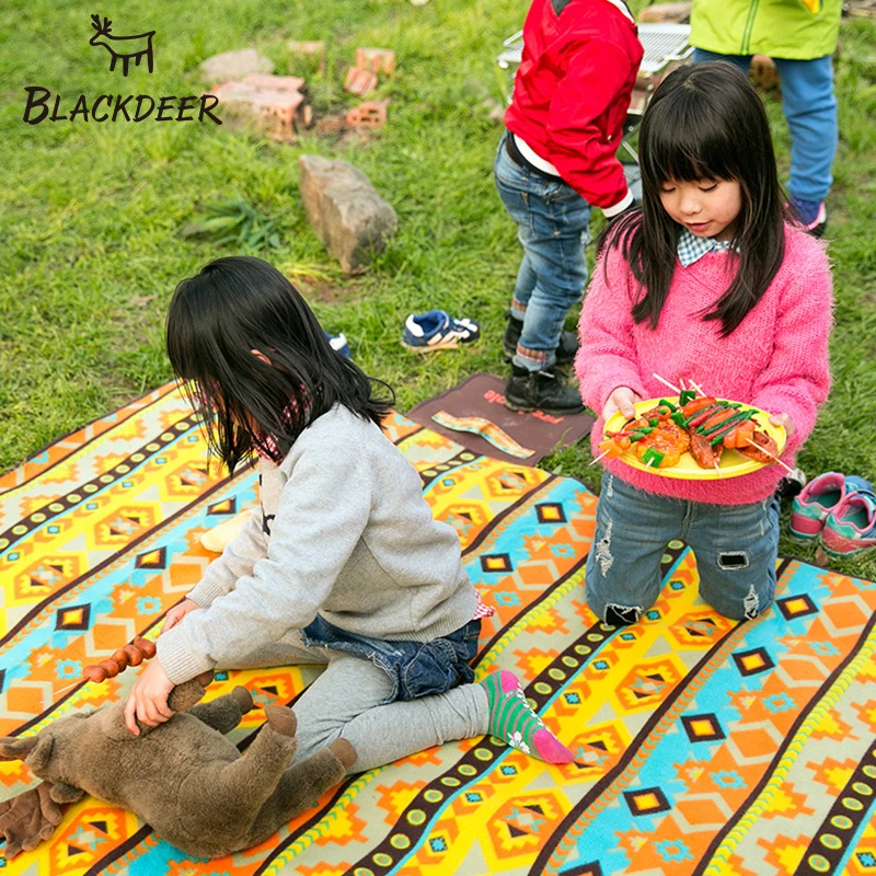 BLACKDEER Outdoor Camping Picnic Mat Waterproof Aluminum Foil Foldable Plaid Beach For Sleeping Blanket Fleece Tourist Mattress