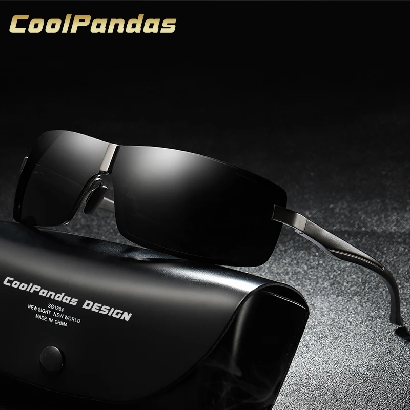 Марка дизайн поляризованные солнцезащитные очки Для мужчин Для женщин вождения солнцезащитные очки мужской моды Площадь Путешествия без