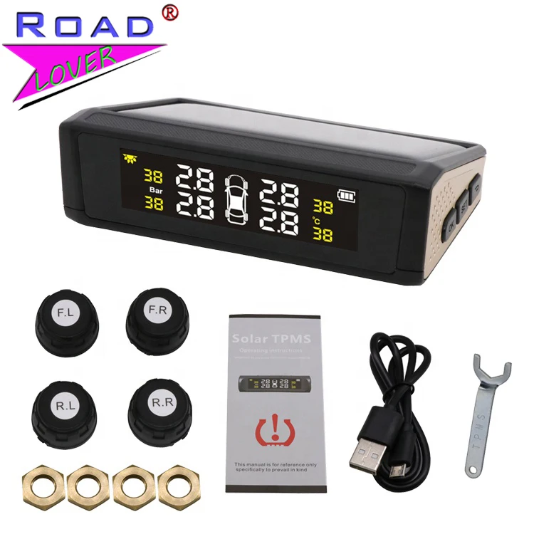 Solar-power-car-TPMS-LCD-display-4