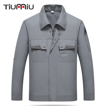 

Wholesale High Quality Workshop Wear Clothes Unisex Summer Long Sleeves Engineering Uniforms Service Patchwork Jacket with Pants