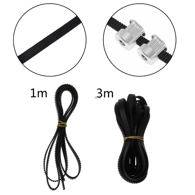 

1m 2m GT2 Open Timing Belt Width 6mm GT2 Belt 2GT GT2-6 Rubber Belt 3D Printer