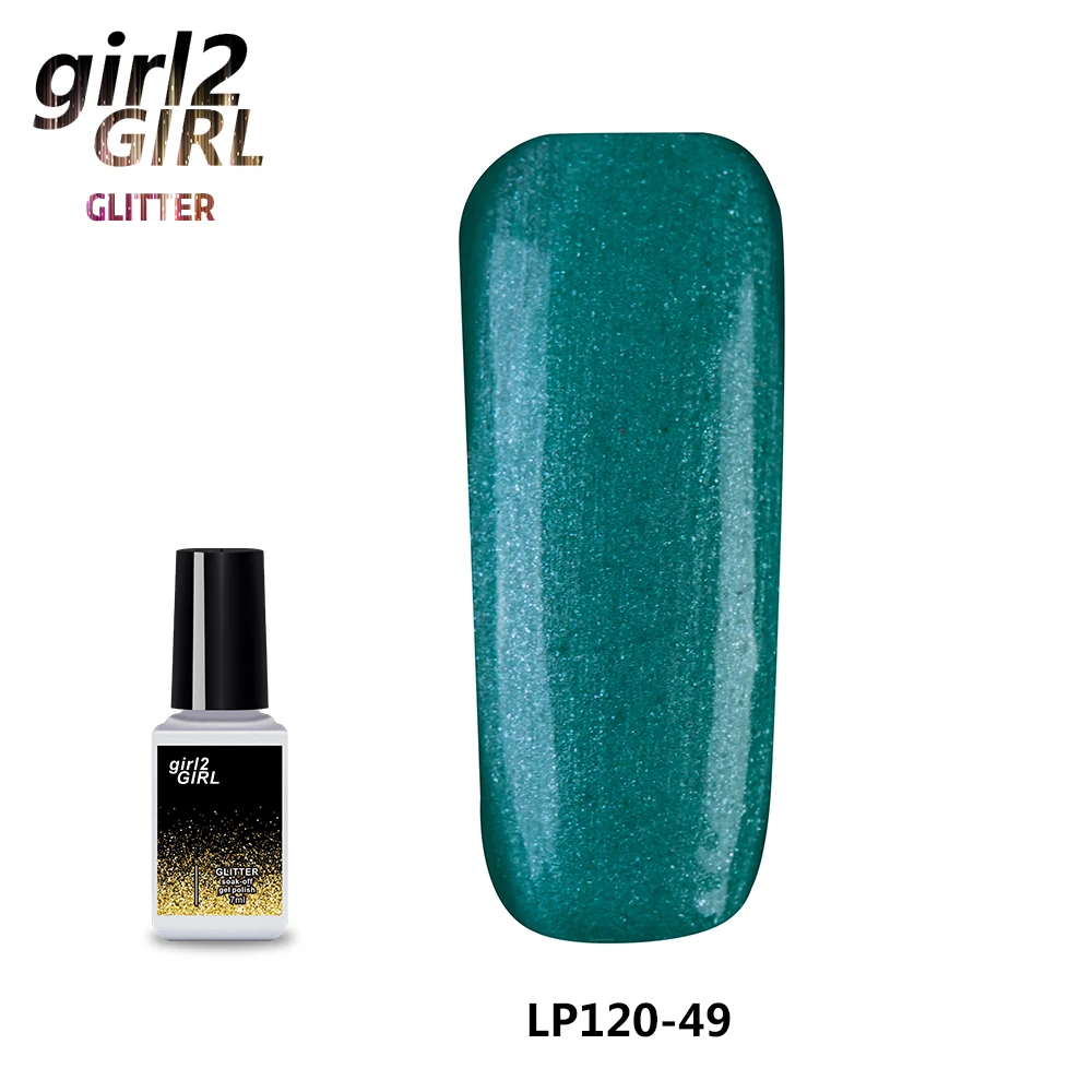 Girl2Girl УФ Гель-лак для ногтей впитывающийся 7 мл Жемчужный Блеск УФ-лак для ногтей с блестками маникюрный Гель-лак набор 3 высокое качество - Цвет: 49