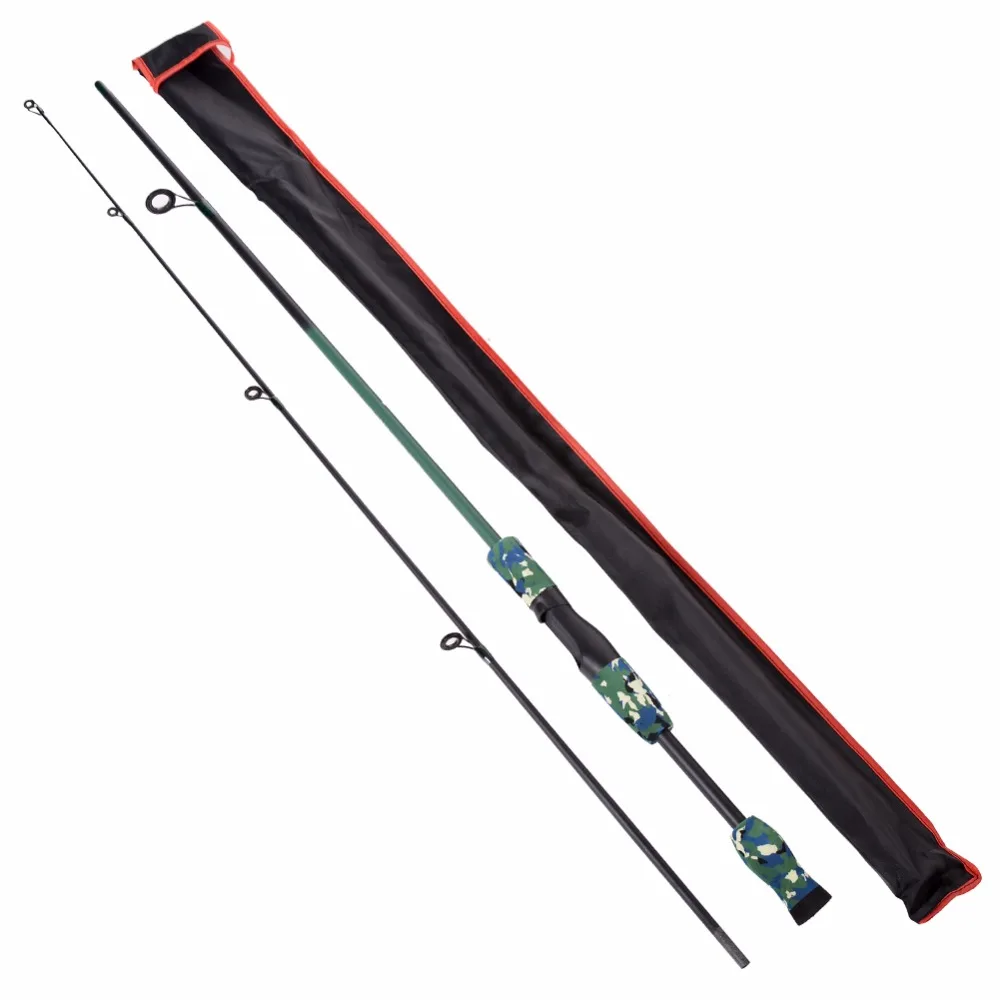 

High Carbon pole with EVA handle 1.8M M Power Carbon Fiber Spinning/Casting Travel Rod 10-30g Fishing Tackle line wt.6-15lb Fis
