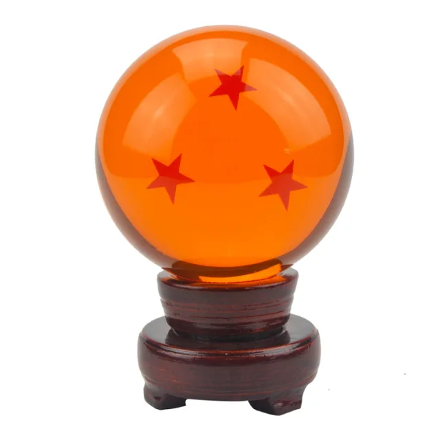 Dragonball Z Crystal Balls With Wooden Stand