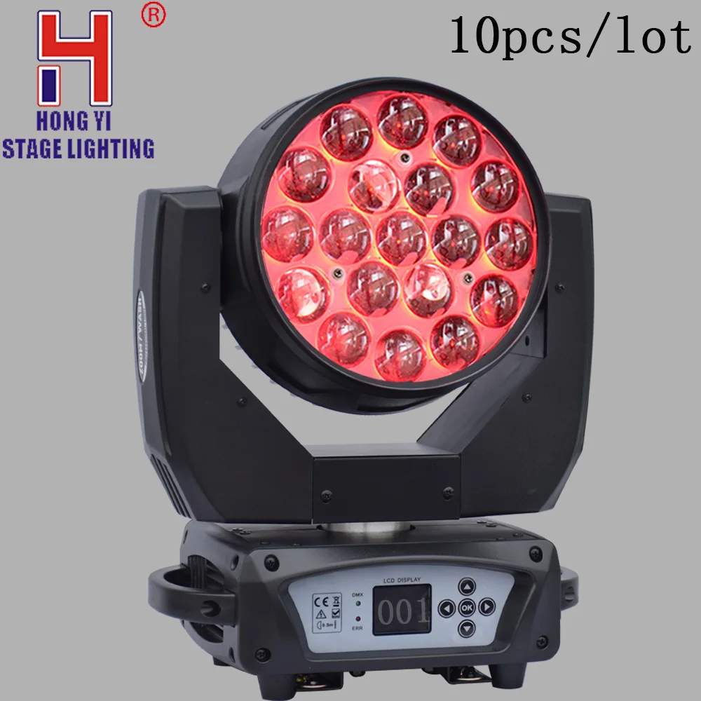 

Moving head zoom wash effect lights 19x15W beam moving head high brightness for dj party stage equipment 10pcs/lot