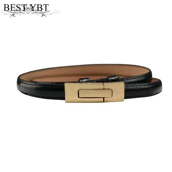 

Best YBT Women's Imitation leather dess Belt Can adjust the length Double buckle casual High Quality Women's Belt